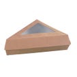 Scatola triangolare cartone marrone 15,5x13x4,5cm - Pack da 50