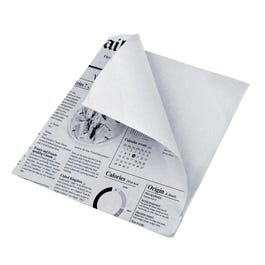 Sacchetto oleato stampato giornale 13x13cm - Pack da 1000 Sacchetto oleato stampato giornale 13x13cm - Pack da 1000