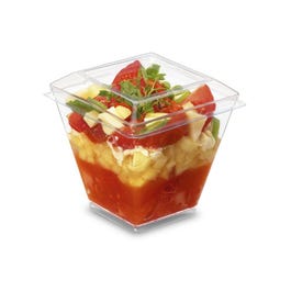 Bicchierini con coperchio trasparente 20cl 7,4x7,4+6,5cm - Pack da 50 Bicchierini con coperchio trasparente 20cl 7,4x7,4+6,5cm - Pack da 50