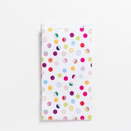 Sacchetto regalo con pois multicolore L.18xP.6xH.35 cm - Conf. da 250 Sacchetto regalo con pois multicolore L.18xP.6xH.35 cm - Conf. da 250