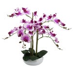 Orchidea artificiale in vaso A 55cm - 2 colori possibili a scelta casuale