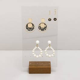 Espositore per orecchini a 8 livelli A24,5 cm Espositore per orecchini a 8 livelli A24,5 cm