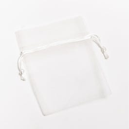 Busta in organza crema L9 x A12cm - per 10 Busta in organza crema L9 x A12cm - per 10