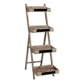 Espositore legno 4 cesti Dim. L.38.5 x P.22.5 x A.130 cm Espositore legno 4 cesti Dim. L.38.5 x P.22.5 x A.130 cm