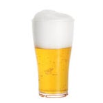 Bicchiere birra riutilizzabile policarbonato trasparente