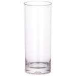 Bicchiere tubo riutilizzabile policarbonato trasp