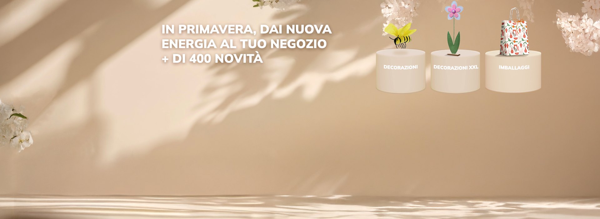 Speciale Primavera: imballaggi e decorazioni primaverili per negozi